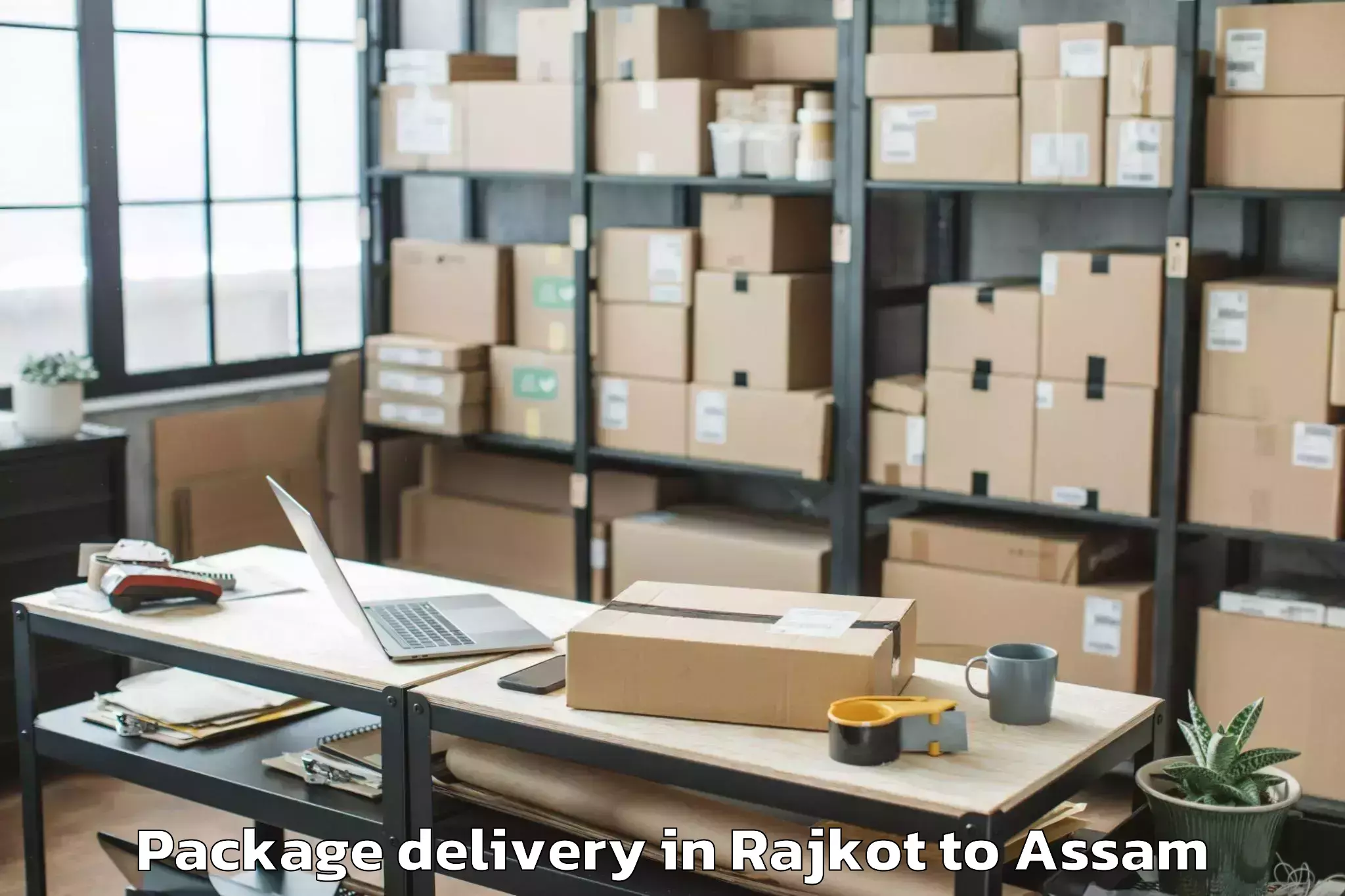 Book Rajkot to Dhuburi Package Delivery Online